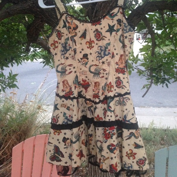 Living Dead Souls tattoo print dress - Picture 4 of 4