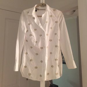 J.Crew White Button Down