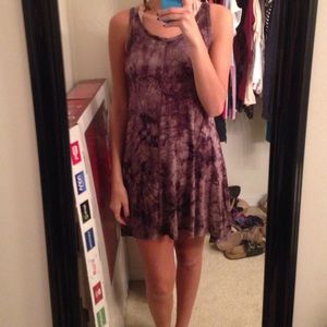 Razor back tank tie dye dress