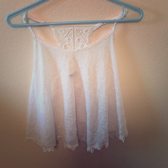 White crop top