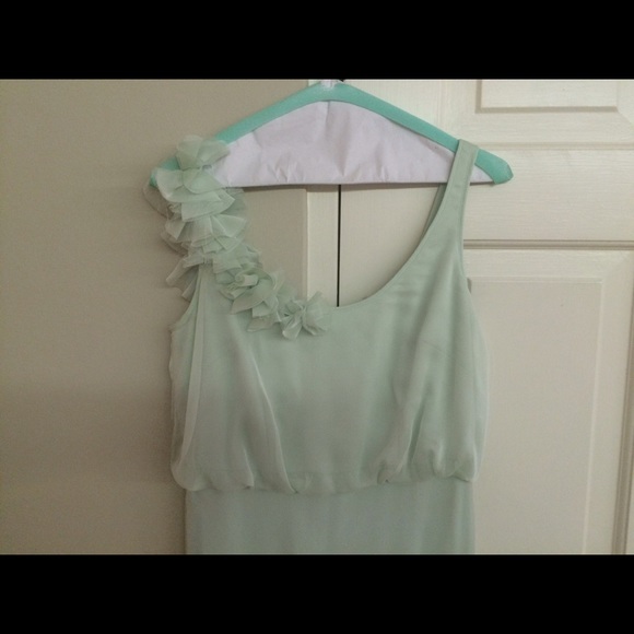 Light mint green bridesmaid dress - Picture 2 of 3