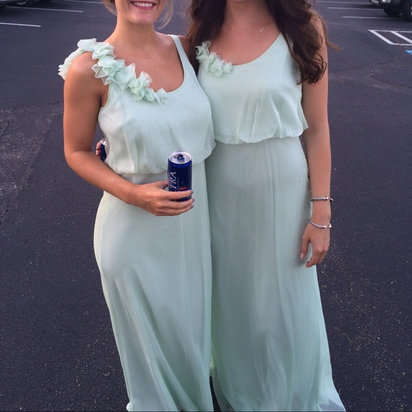 Light mint green bridesmaid dress - Picture 3 of 3