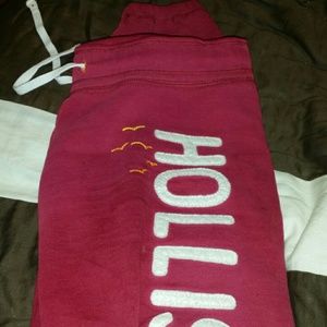 Red hollister sweatpants