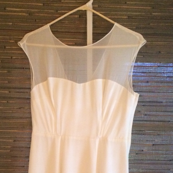 White maxi bridesmaid dress - Picture 3 of 4
