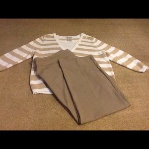 Sweater and slacks combo