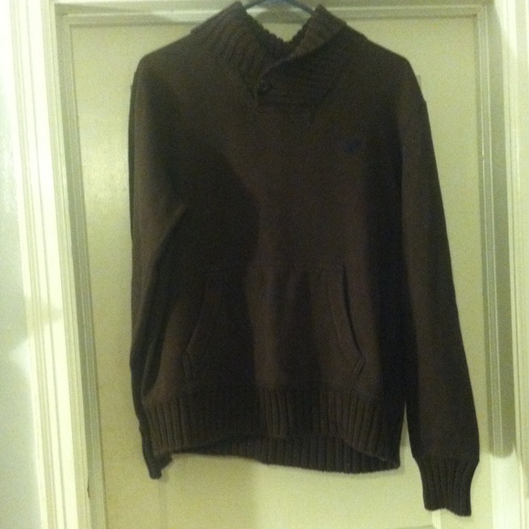 Men's cowl neck sweater
