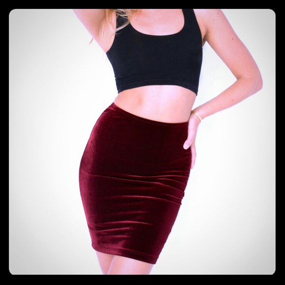 Velvet skirt