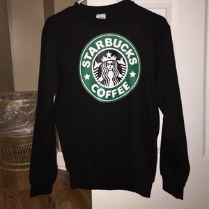Black Starbucks sweatshirt