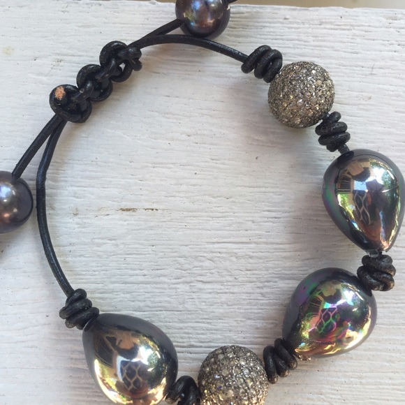 BoraBora Black Macrame Bracelet