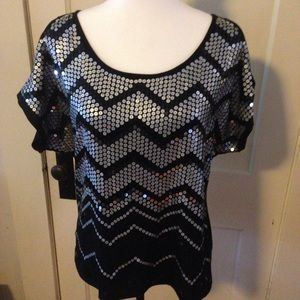 Dressy cold shoulder top