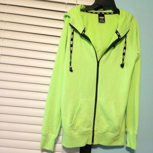 PINK Victoria's Secret Sweaters - 💛💚 NWOT VS PINK long zip up