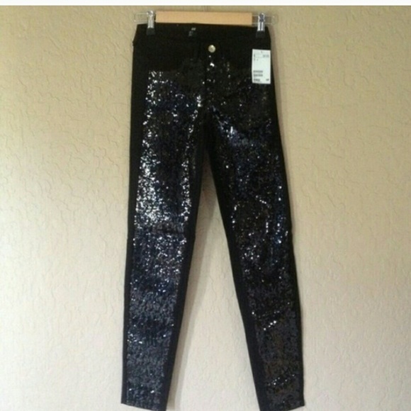 Black sequin  pants