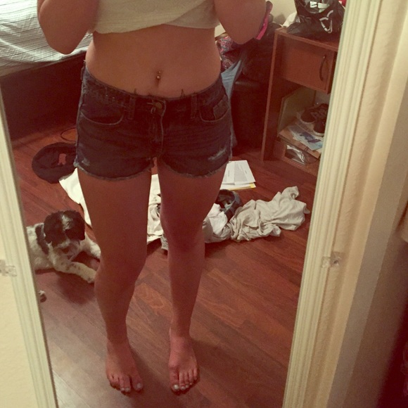 High wasted shorts.