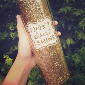 Gym Water Bottle "I Don't Sweat I Shine"