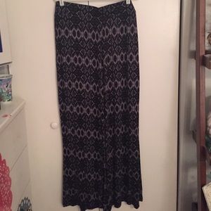 Aztec print flowy pants