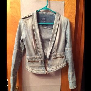 Guess Denim Studded Jacket