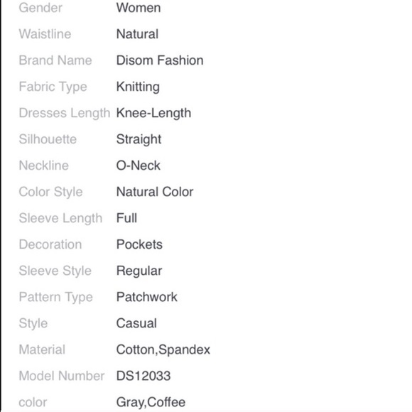 Grey Autumn Sweater Dress - Picture 4 of 4