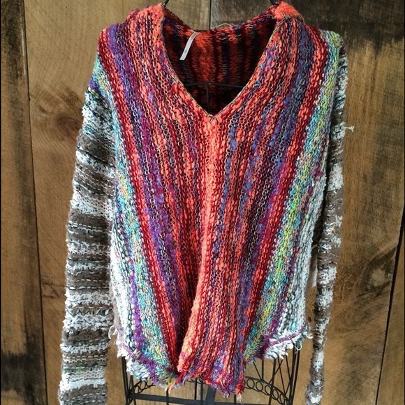 Free people rainbow sweater