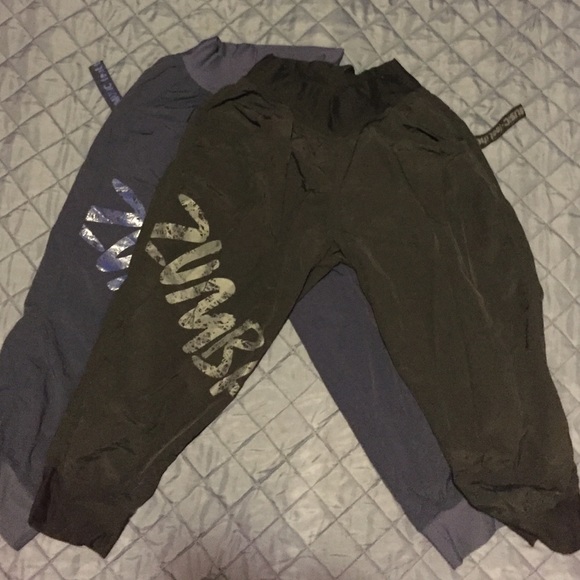 Bundle of two Zumba Capri nylon pants