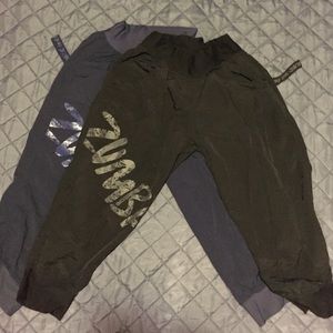 Bundle of two Zumba Capri nylon pants