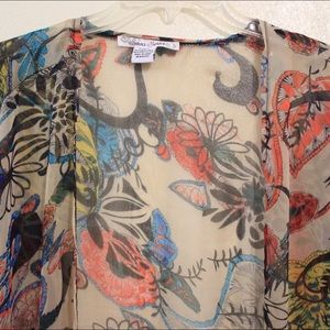 Floral Kimono w/ Tassels