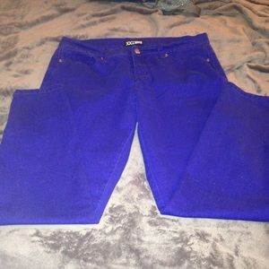 XXI premium denim royal blue pants!