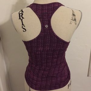Lulu lemon purple heathered racer back top