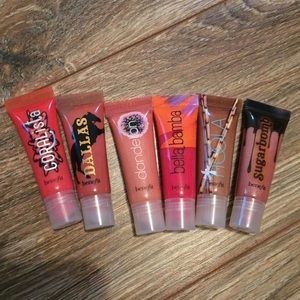 Set of 6 Benefit lipglosses