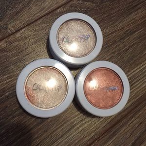 Swatched Colourpop highlighters