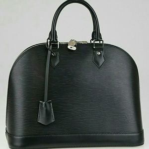 Black leather purse