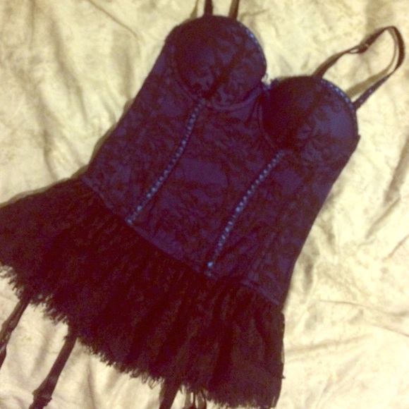 **sold on Ⓜ️**Black and blue lingerie