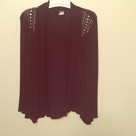 Studded long sleeve cardigan