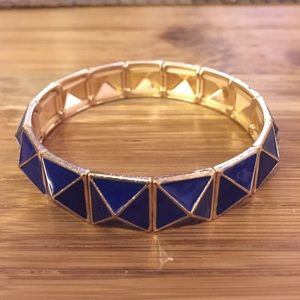 Blue BaubleBar Pyramid Stud Stretch Bracelet