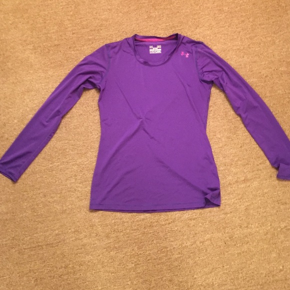 Fitted purple under armour long sleeve