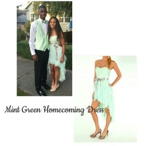Beautiful Mint Green Homecoming Dress