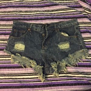 High waisted shorts