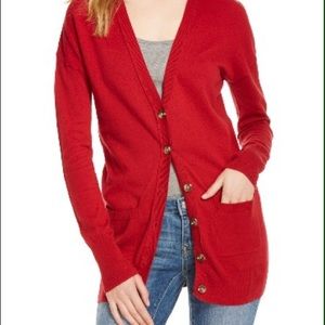 Mossimo Supply Co. Red Cardigan