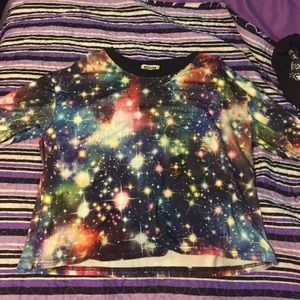 Galaxy crop top