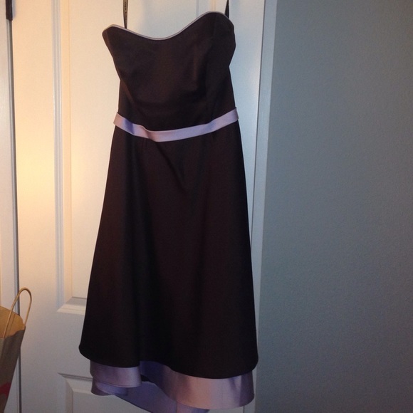Alfred Angelo chocolate/lavender dress