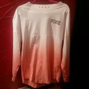 Vs pink coral ombre crew