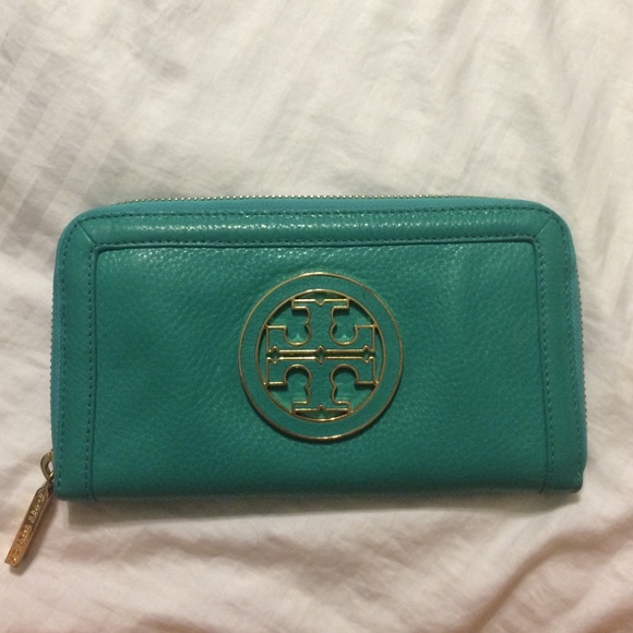 Tory Burch turquoise wallet