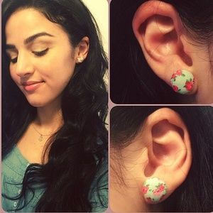 Button Earrings