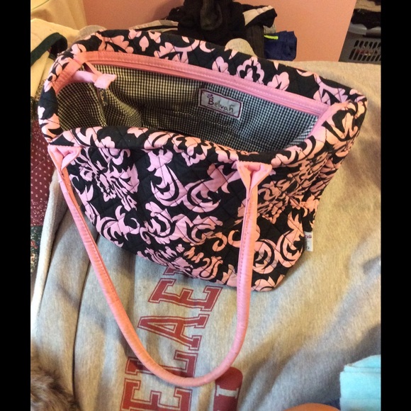 Pink Floral Satchel