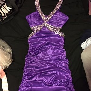 Purple homecoming dress