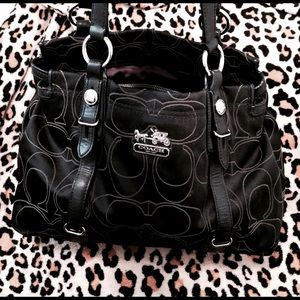 Authentic Coach glam shoulder bag