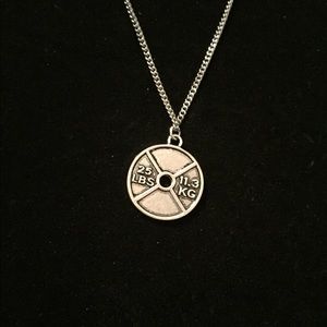 25lb weight stainless steel necklace