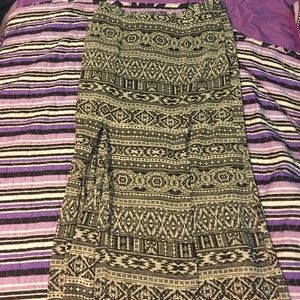 High waisted Maxi skirt