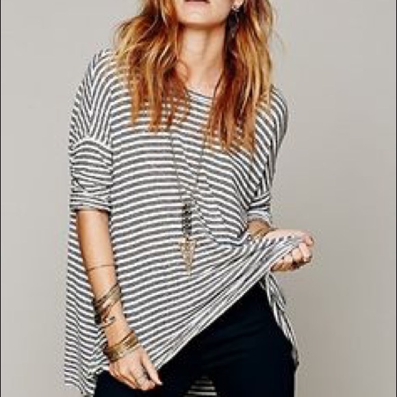 Temporary price drop! Free people striped circle t