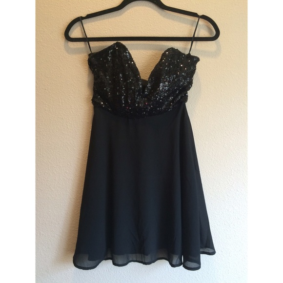 Black cocktail dress