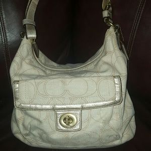 Coach Ivory with gold trim